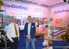 Peter du Crocq (Van der Eng) and Mark Ruigrok (Dutch Printing Labels) shared a stand.